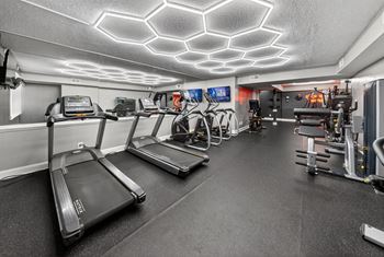 24- Hour fitness center with free weights